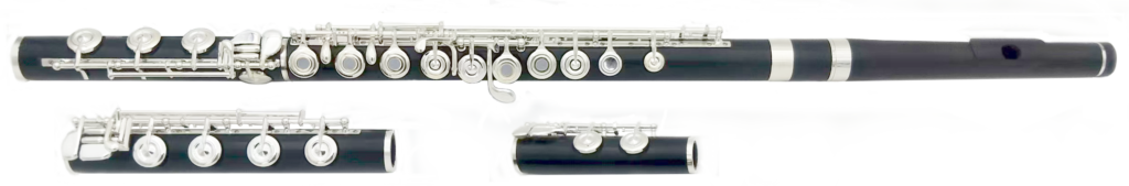 African Blackwood flute with three footjoints - Rent-to-own